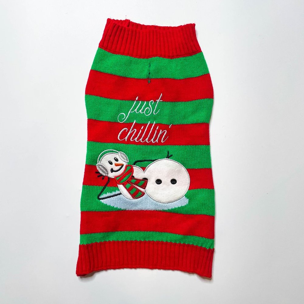 Silver Paw Christmas Sweater